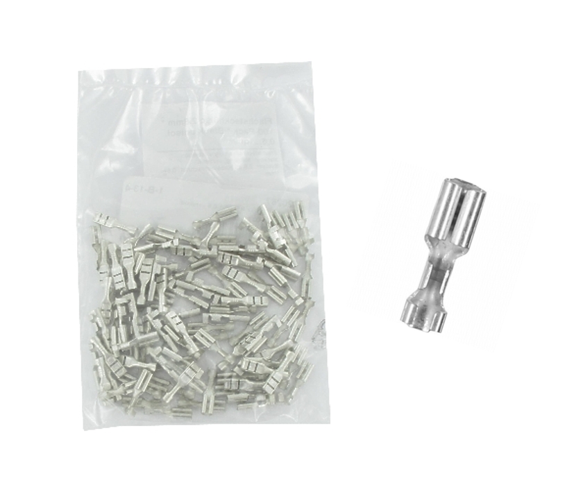 2,8mm Flachsteckhülse Blank ohne Isolation ** 100er Pack ** 2,8mm Flachsteckhülse Blank ohne Isolation ** 100er Pack **