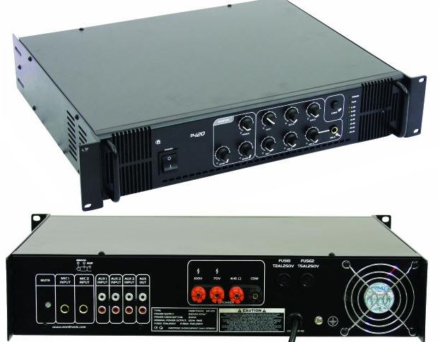 36e73b6d45a760742c470e6bb0961a14 ELA Verstärker 120/60W 6Eingänge 100V 4-8ohm MPS060 230VAC