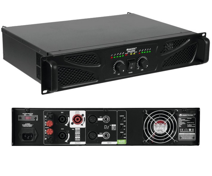 XPA1200-88-900-00125-Bild5459a02cb30eec9 PA-Verstärker XPA-1200 19zoll PA-Endstufe 1200W Bridged 2x600W Stereo