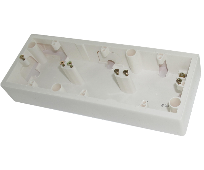 3fach-Aufputz-Gehaeuse-Legrand-85-771-00493 3-fach Aufputzrahmen 90x232mm Ultraweiss oben für 80er Blende Universal