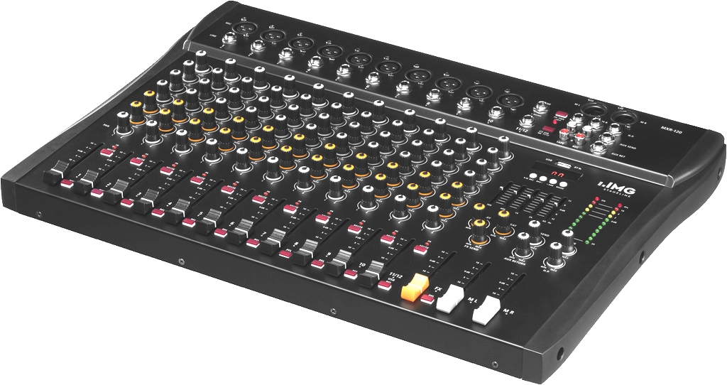 12Kanal_Mischpult_mit_Bluetooth_88-800-00100 Mischpult Mixer 12-Kanal mit Bluetooth USB Player Equalizer Tischmixer