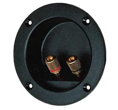 85-771-00050-st77-BIG Lautsprecherterminal 104mm RUND vergoldet
