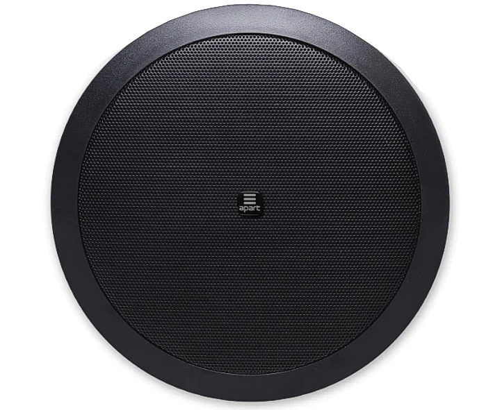 60w_2wege_deckenlautsprecher_cm6tbl_88-500-08010_B1 205mm ELA Deckenlautsprecher CM6T Schwarz 60W 16ohm 2-wege HiFi mit 100V 6W ELA Trafo IP54