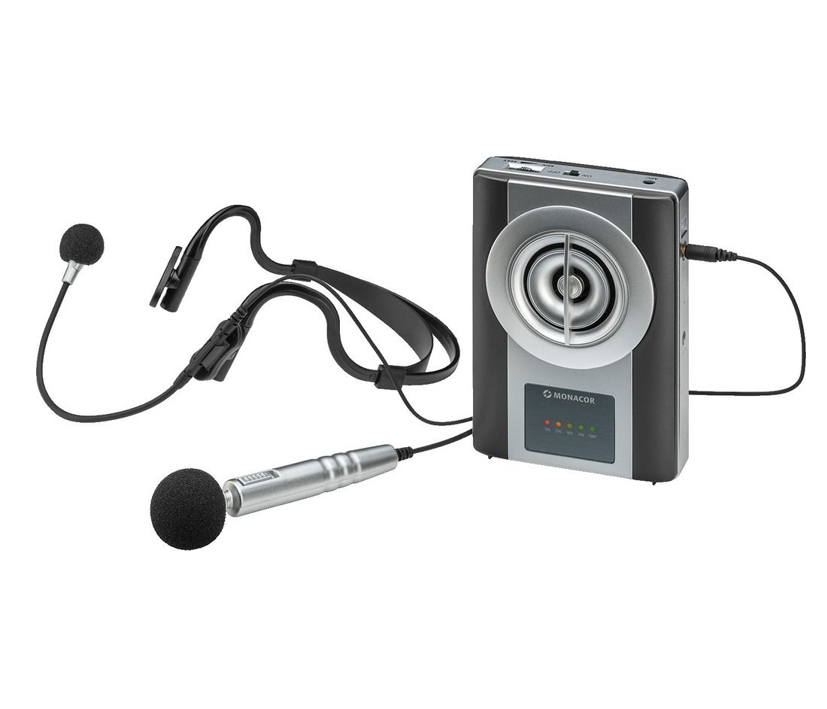 Rednermikrofon_88-850-00613 Rednermikrofon WAP8 Durchsageverstärker mit Gürtelclip Tragegürtel