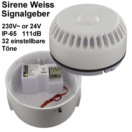 230V 24V Sirene