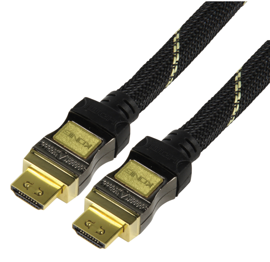 1,5m HDMI Kabel HighSpeed Textilmantel HighEnd