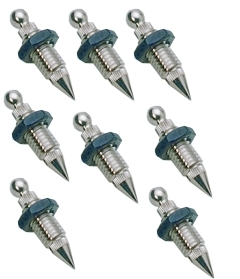 Boxenfuss SPIKES SET 35x8mm vernickelt 8 Stück im Set Füße