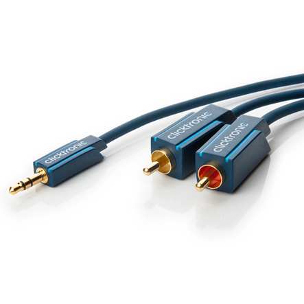 42-685-005xx_Bild_1 3m Klinkenkabel 3,5mm Klinke auf 2x Stereo Cinchstecker OFC Premiumkabel