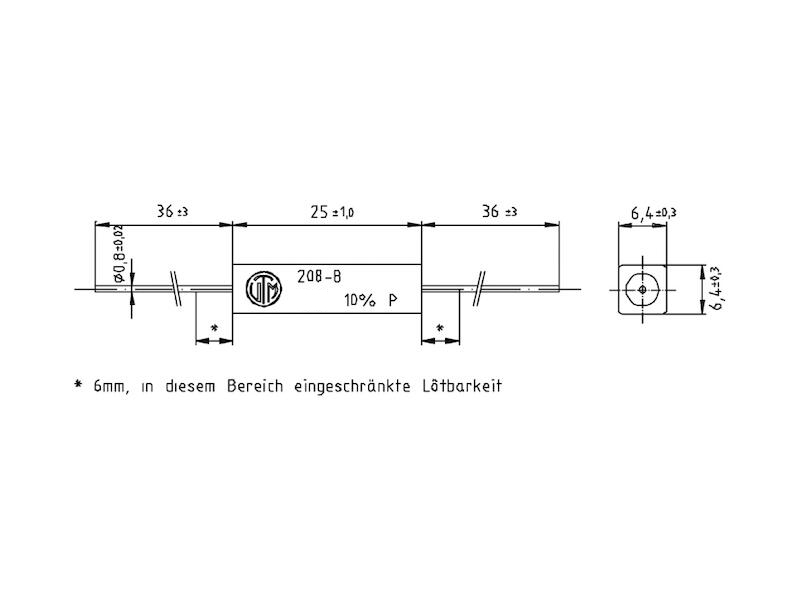 6,8ohm 6R8 Widerstand 5W