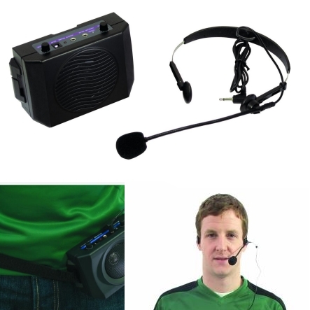 88-850-00615-headset-mit-verstaerker Rednermikrofon Headset mit Verstärker und Gürtelclip BDH