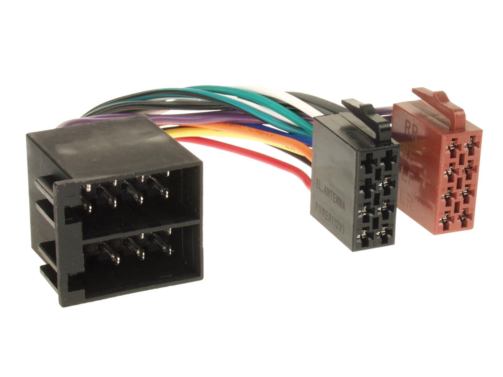 41-153-00211 Autoradioadapter 10cm DIN ISO Verlängerung für Lautsprecher Strom
