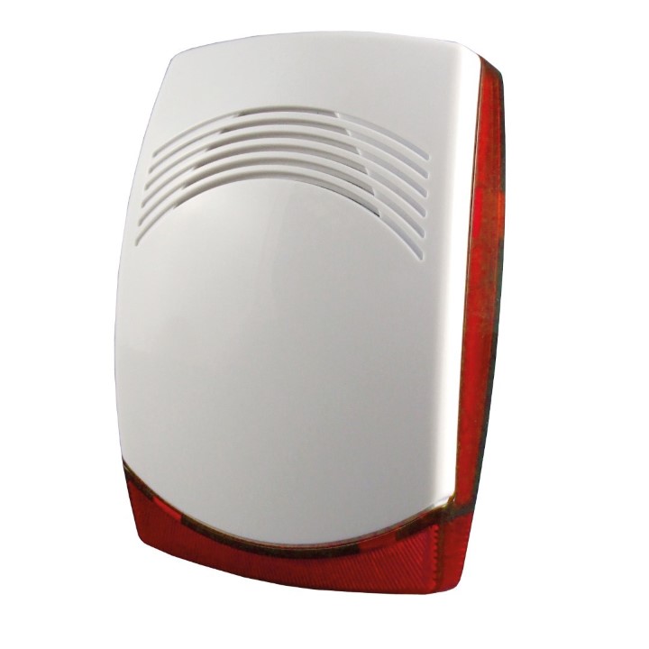 Sirene_mit_Blitzlicht_79-220-00300 Alarmkombination 12V Alarmlicht mit Sirene Indoor IP20 124x85x35mm