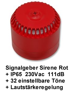 24V oder 230V Sirene