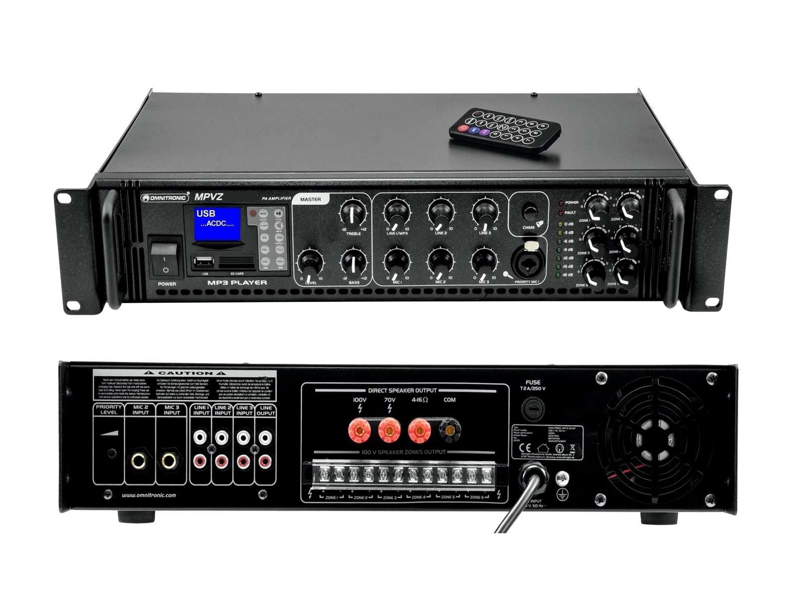Verstaerker-mit-MP3-Player-USB-88-404-00181JZtLc6FXpjUAa ELA Verstärker 360/180W 6-Zonen Regelung MP3-Player 100V 4-16ohm MPVZ