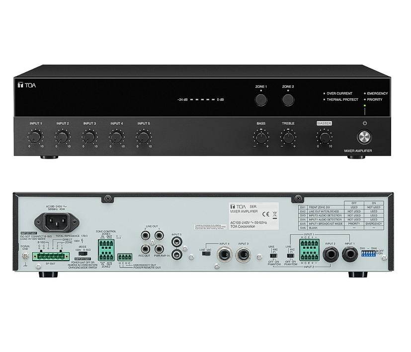 TOA_Verstaerker_A3548D_B00_88-404-00169nR2CaqreCyuc3 ELA Verstärker 480W A3548D 230V ELA 100V + 4-16ohm Ausgang 5-Eingänge