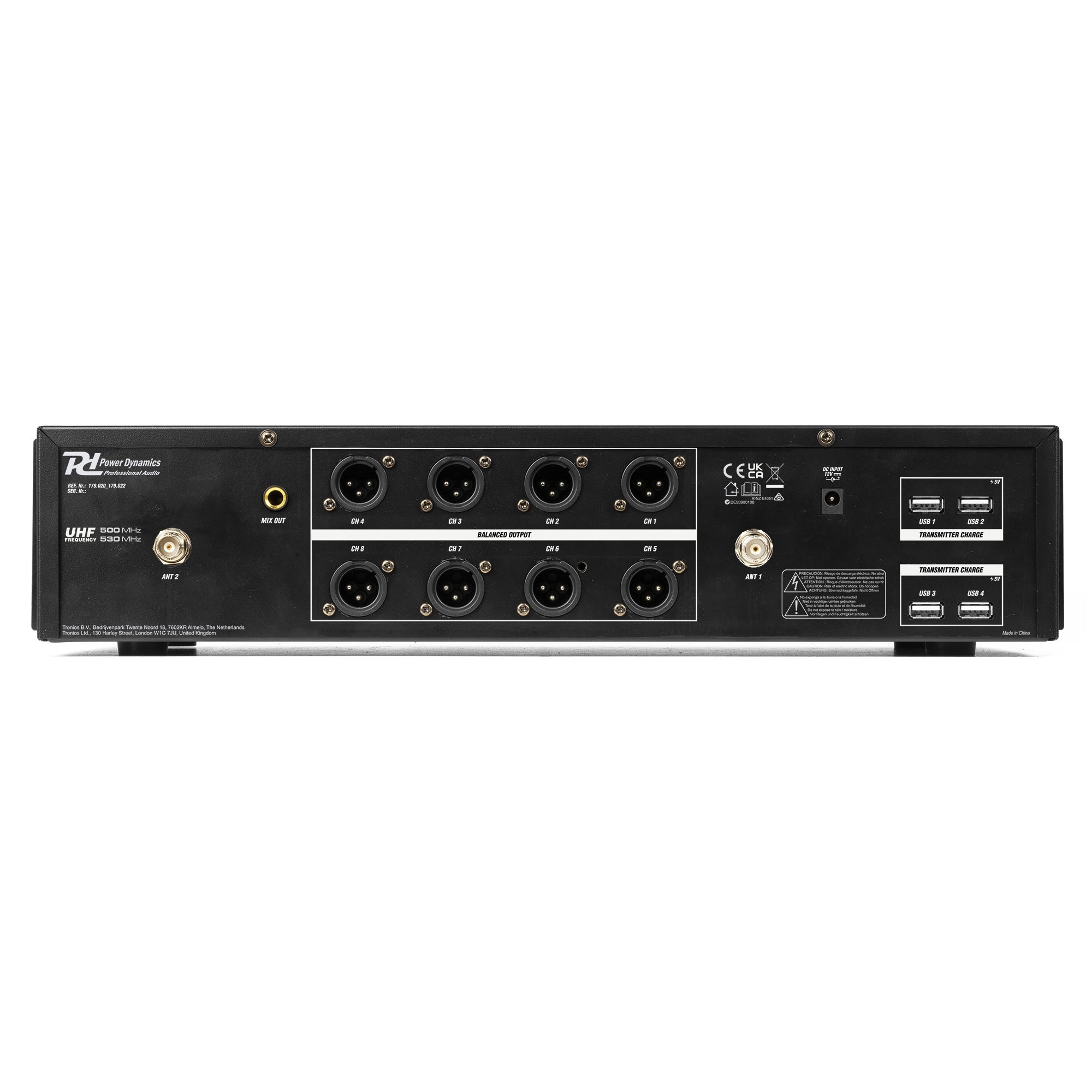 Funkmikrofonset PD528 inklusive 8 Handmikrofonen