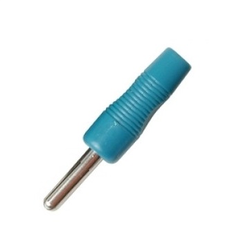 4mm Bananenstecker Hartplastik Blau