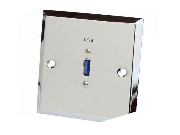 USB_Dose_Unterputz_39-825-02900_OK USB Dose Unterputzdose Edelstahl Blende