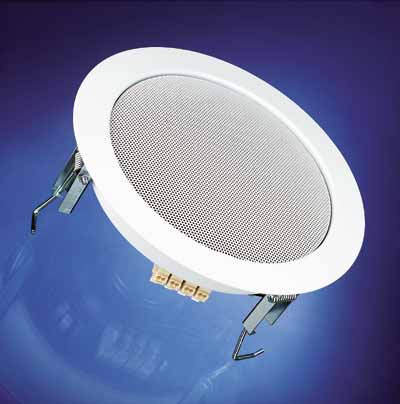 73-758-00170-dl18_1 220mm ELA Deckenlautsprecher 15W 8ohm mit 100V 6W ELA Trafo DL18/1 Weiss