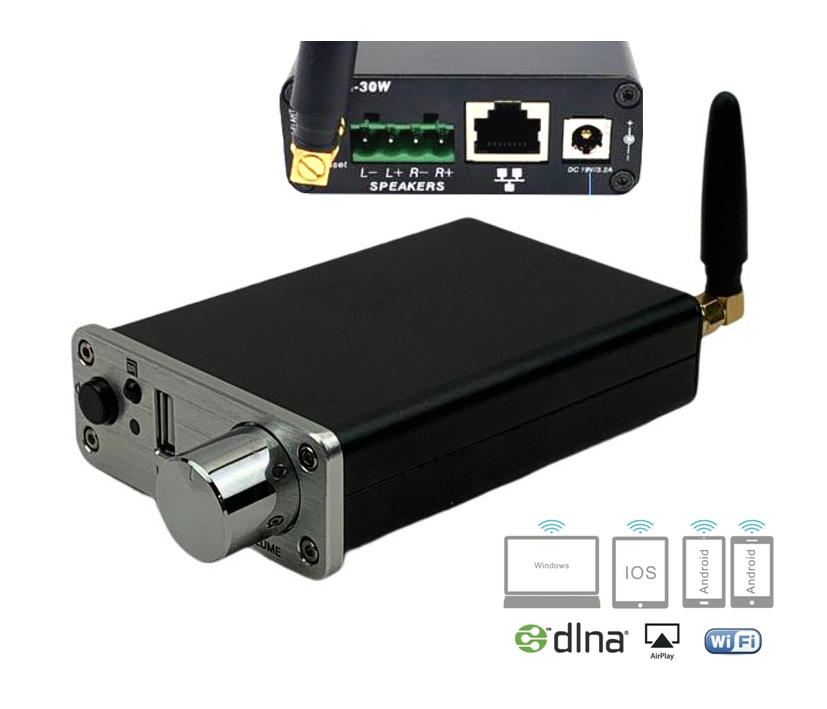 Stereoverstaerker_mit_LAN_WIFI_AUX_USB_DAN-AMP_88-460-03510 WiFi oder LAN Multiroom Verstärker 2x35W 4-8ohm APP USB AUX DAN-WIFI-AMP