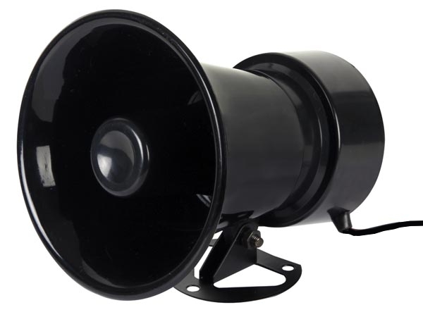 12V Sirene Hornsirene 20W extrem laute Sirene 115dB Signalgeber Alarmgeber Indoor Outdoor