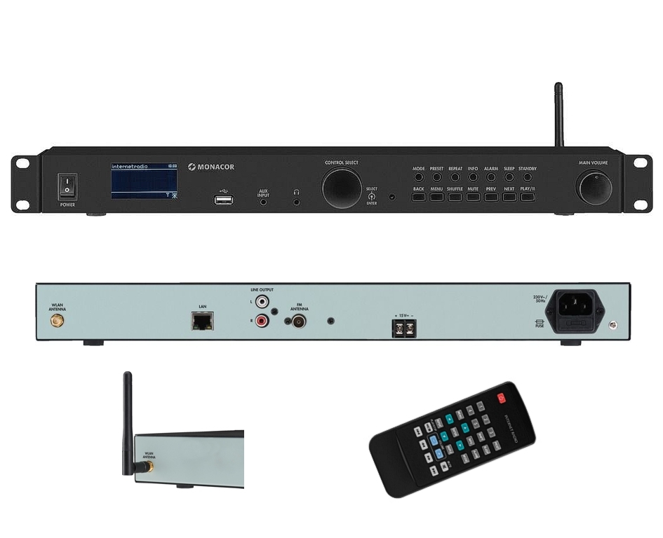 webradio_ELA_Zuspieler_84-760-00220 UKW Tuner DAB+ Radio Webradio WLAN LAN mit BT MP3 USB Player APP Netzwerkplayer