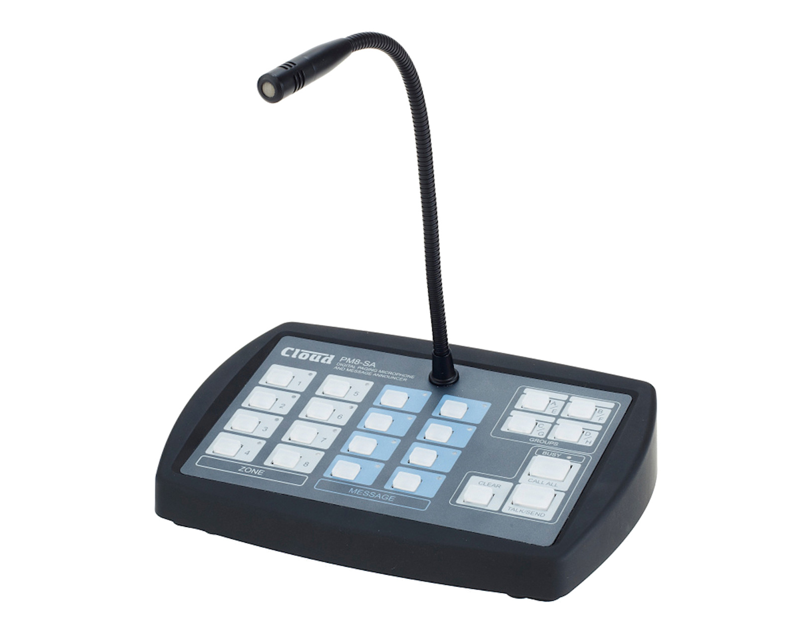 88-799-05020-PM8-SA58790ad774df9 Multi Zonen Mikrofon 8Zonen PM8-SA mit Audiospeicher SD Textspeicher