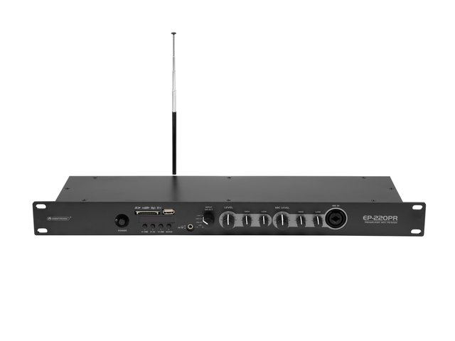 88-800-00857-front 19zoll Audiomixer 5-Kanal mit MP3 Player Bluetooth UKW FM USB SD