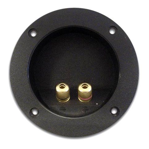85-771-09200-vellemann-LSC6G-2012-bild01 Lautsprecherterminal 106mm vergoldete Klemmen rundes Treminal