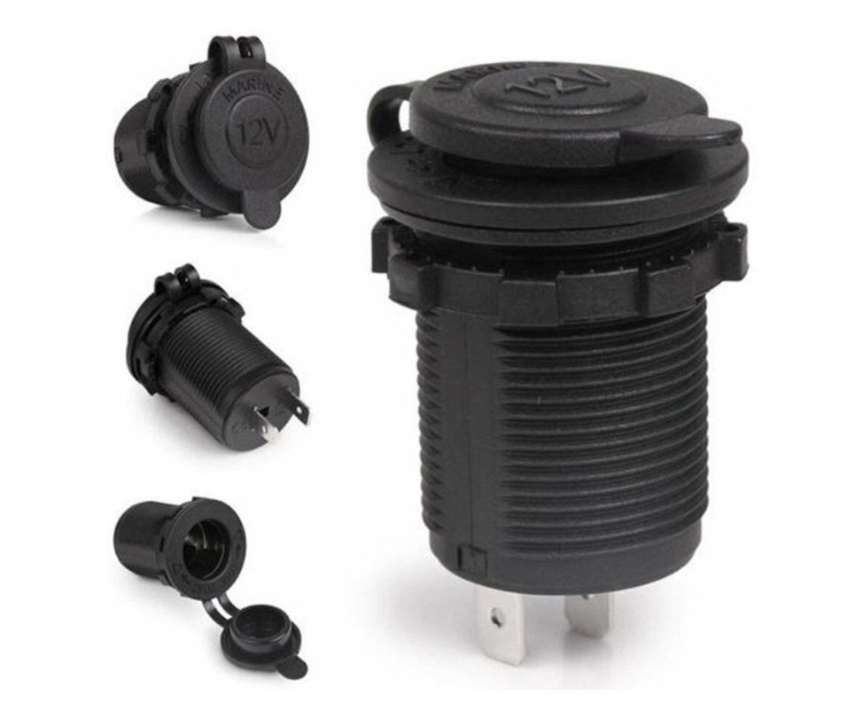 KFZ Dose Zigarettenanzünder IP65 Marine KFZ Einbaubuchse mit Abdeckung 15A KFZ Buchse