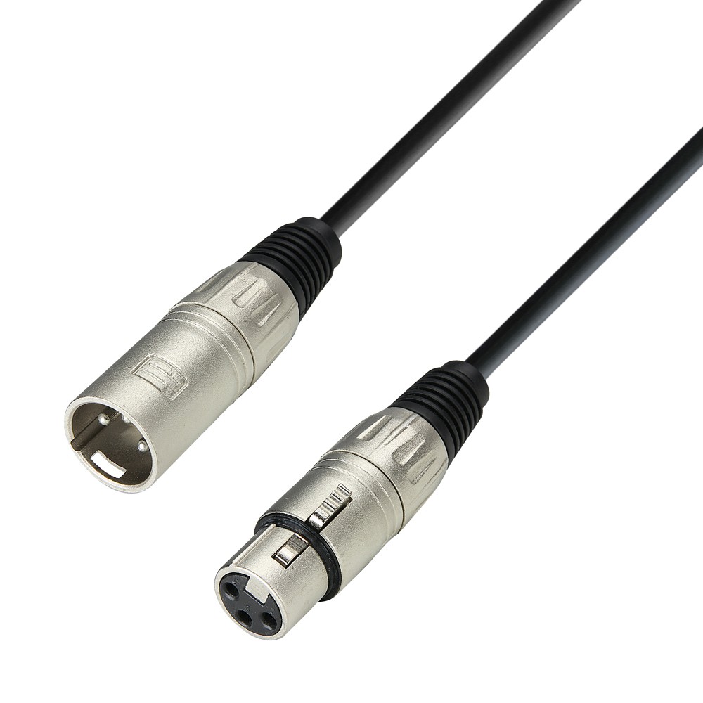 42-685-00745_XLR-Kabel_Profi_3Star 3m XLR Kabel Schwarz 3pol XLR-Buchse XLR-Stecker