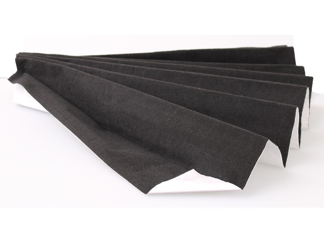 Velour selbstklebender Bezugsstoff für Oberflächen 140x70cm Schwarz