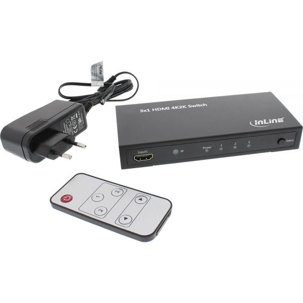 HDMI Switch 3xIN auf 1xOut HDMI Umschalter 4K2K 3D HD m Fernbedienung