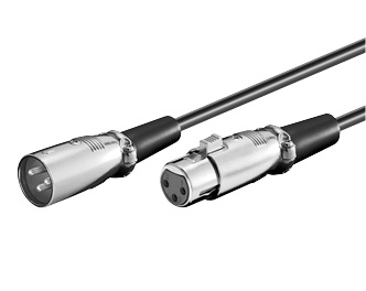 2m XLR Kabel Schwarz 3pol XLR Buchse auf XLR Stecker 2m XLR Kabel Schwarz 3pol XLR Buchse auf XLR Stecker