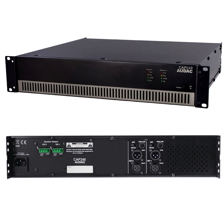 AUCAP248_2On2sgMlD6NruK ELA Verstärker 2x480W RMS 100V Endstufe CAP248