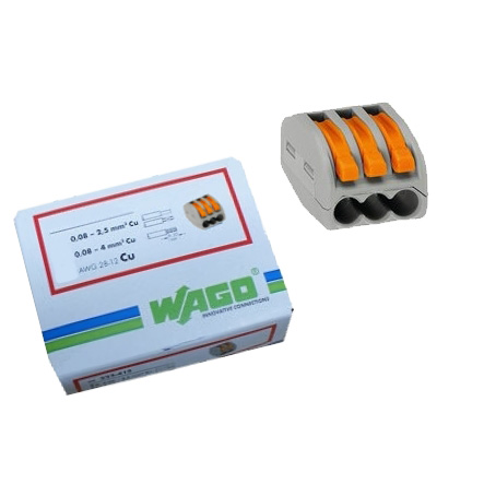 WAGO Klemme 3-Leiter 222-413 - 50er-Pack