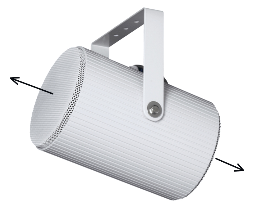 Projektionslautsprecher IP56 2x20W BIDI ELA 100V 2-fach Soundprojektor Vandalensicher SP202