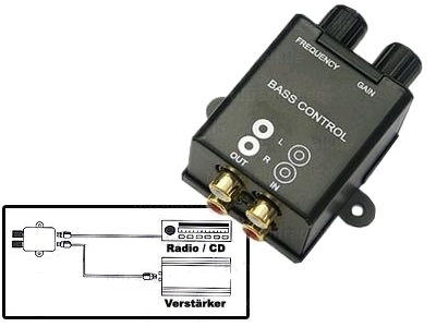 Subwoofer Weiche Cinchweiche variabler Tiefpassfilter 40-150Hz