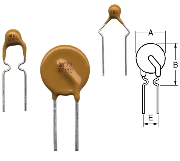 0,9A Polyfuse Polyswitch 900mA Schutzelement