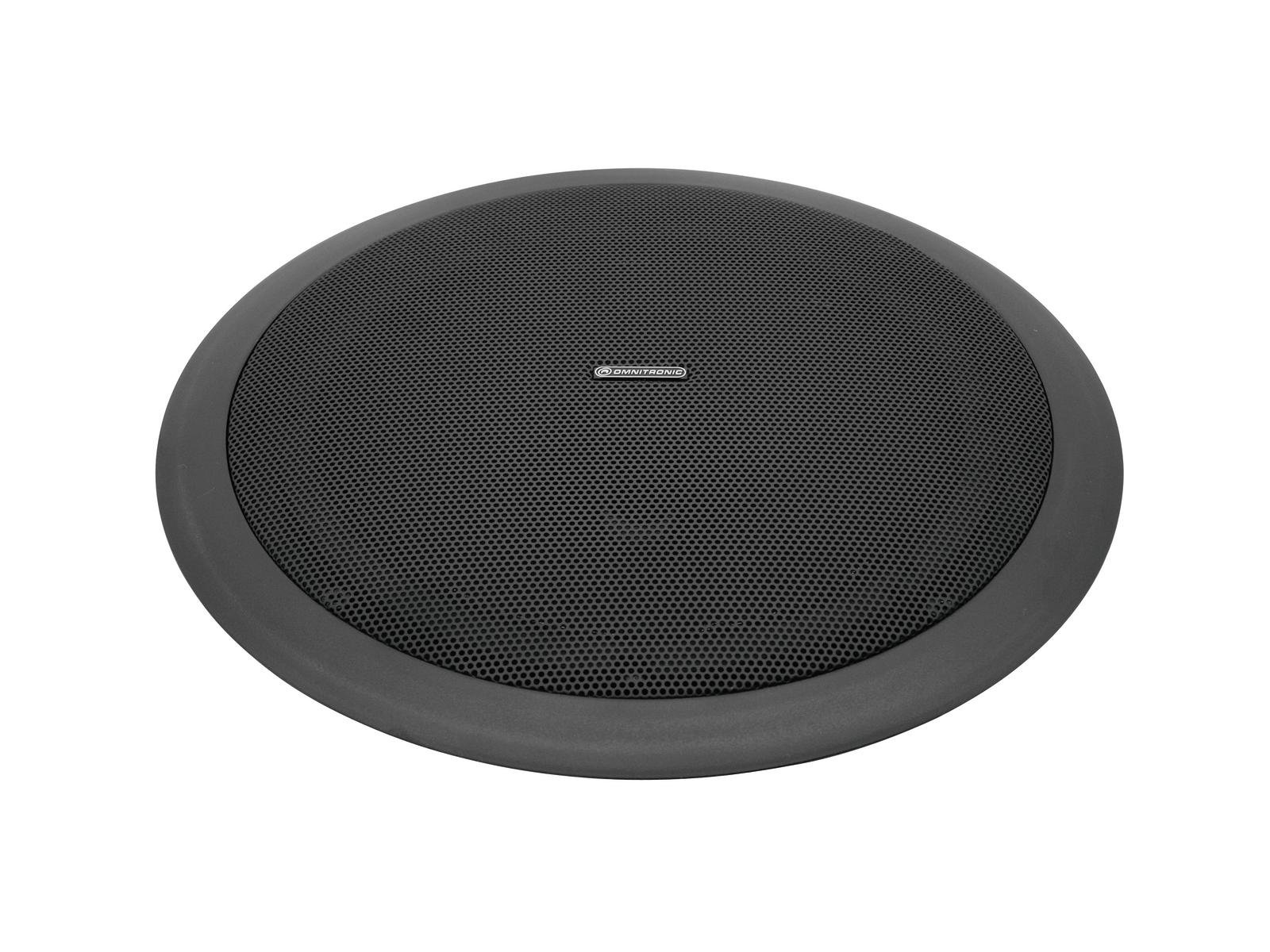 88-500-01780_schwarzer_Deckenlautsprecher 275mm ELA Deckenlautsprecher Schwarz 20W 8ohm Schwarz mit 100V 10W ELA Trafo