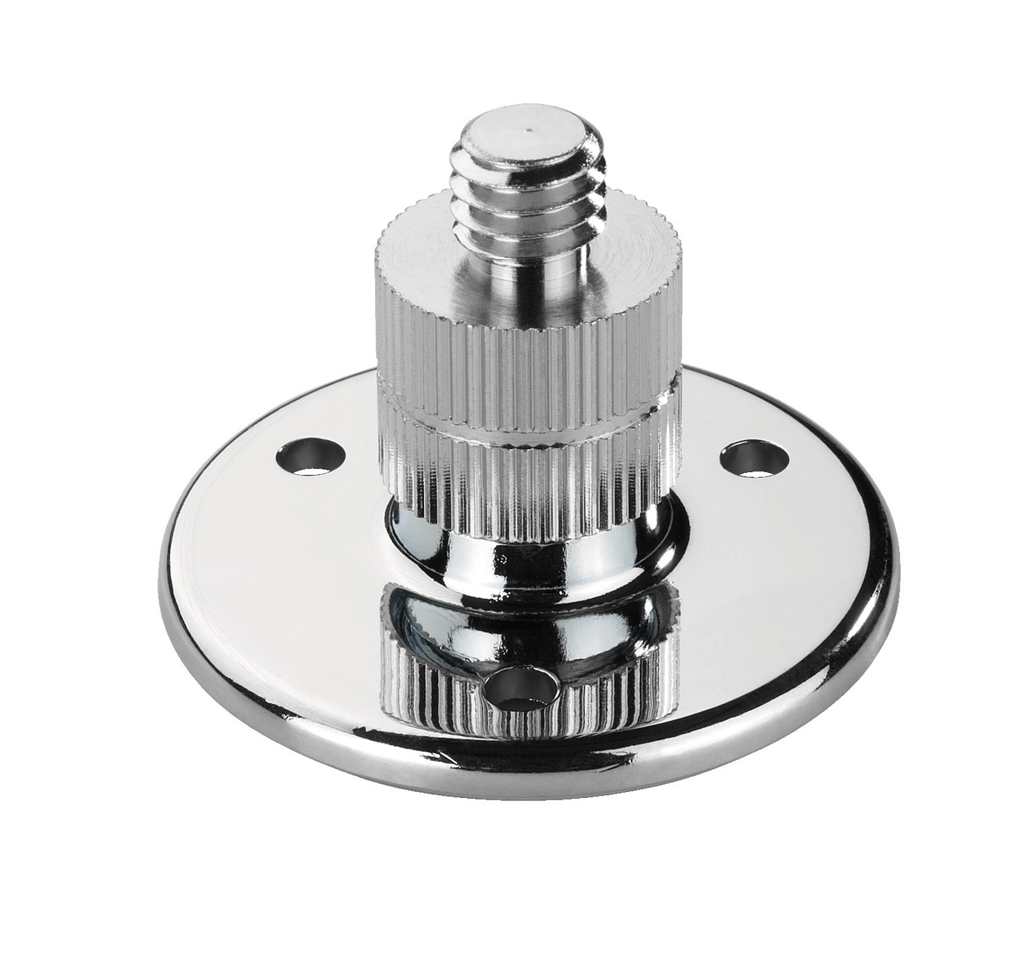 Halterung für Mikrofone Grundplatte 45mm für Schwanenhals Mikrofonhalter oder Antennenhalter