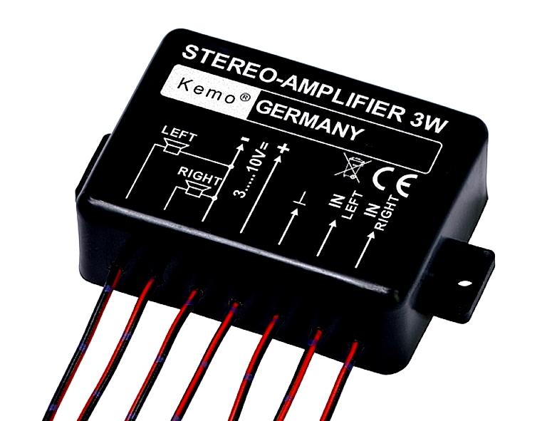 Modul Verstärker Stereo 2x 1,5 Watt 3-10V