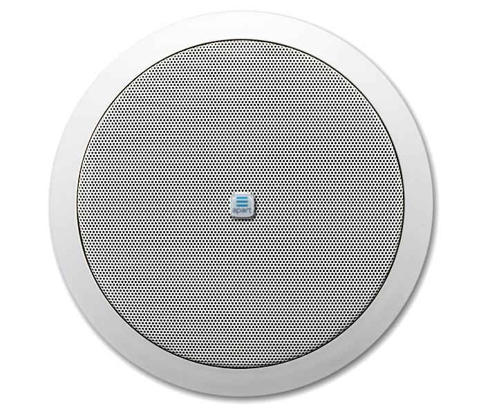 60w-2wege-deckenlautsprecher-cm6t-88-500-08000-Bild01OK 205mm ELA Deckenlautsprecher CM6T Weiss 60W 16ohm 2wege HiFi mit 100V 6W ELA Trafo IP54