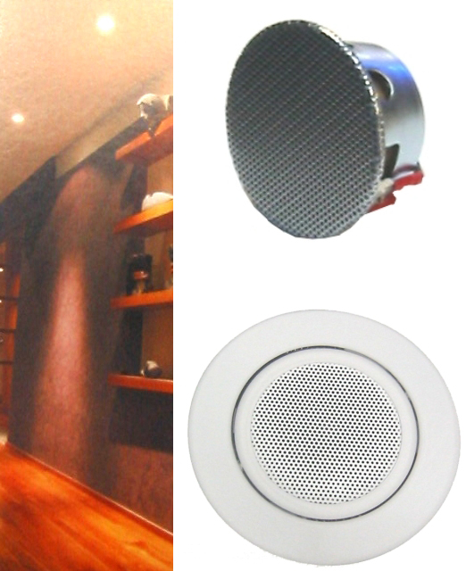 73-758-00350_2015_01 50mm Deckenlautsprecher 15W 20 Ohm Halogenlautsprecher Weiß