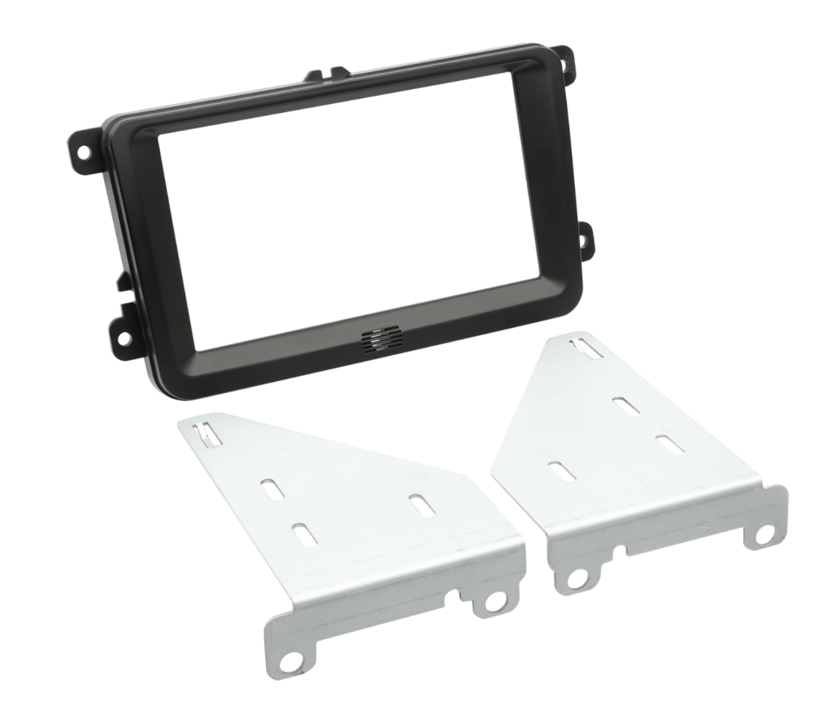 Autoradio 2DIN Radio Blende Doppel-DIN Radio-Halterung VW Seat Skoda Caddy Leon Toledo