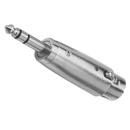 41-109-00140-Adapter-Klinke XLR Adapter 6,3mm Klinke Stereo auf 3pol XLR Buchse