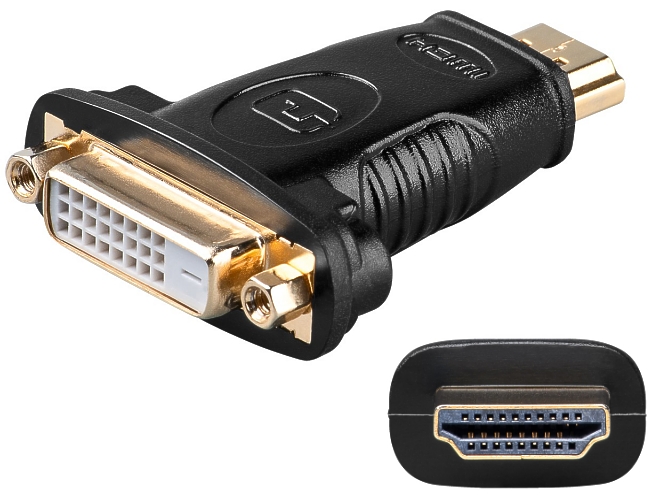 HDMI DVI Adapter HDMI Stecker auf DVI-D 24+1pol