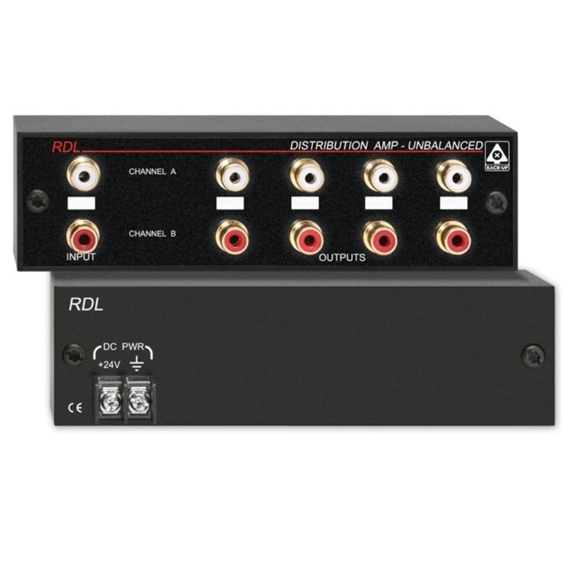 Cinchsplitter_Aktiv_88-901-00190_B1 Cinchsplitter Vorverstärker Cinchverteiler 1xStereo-Eingang auf 4x Stereo-Ausgang oder 1auf8