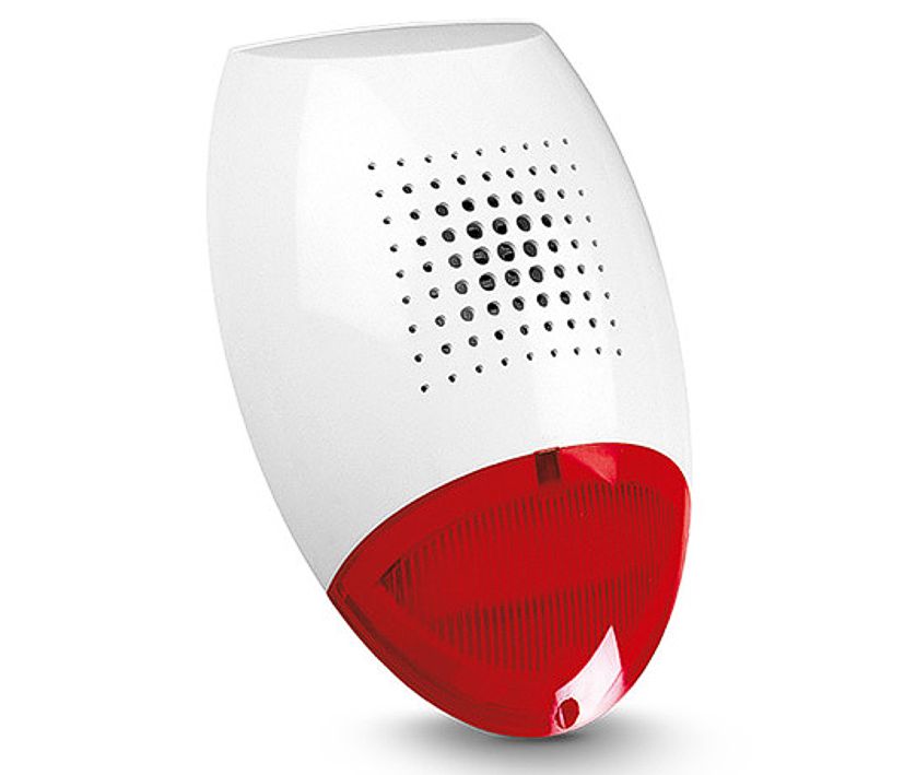 120dB_Alarmsirene_mit_Blitzlicht_79-222-00350_B03 Alarmkombination 12V Alarmlicht mit Sirene Outdoor IP54 300x195x97mm