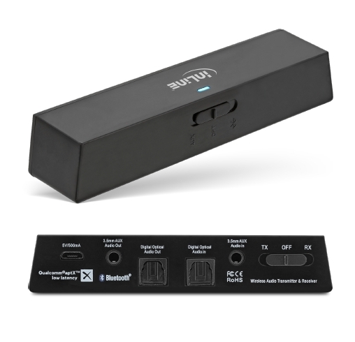 Bluetooth Empfänger Sender Stereo Cinch 3,5mm Klinke Toslink Multipoint-Streaming